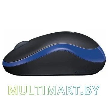 Мышь Logitech M186 (черный/синий) картинка 4